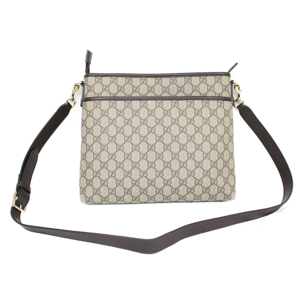 Gucci messenger Shoulder Supreme Bag Canvas GG Black Dark Brown